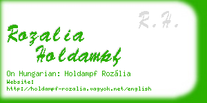 rozalia holdampf business card