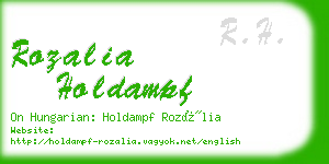 rozalia holdampf business card